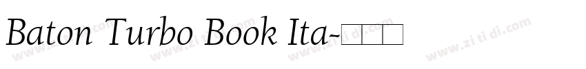 Baton Turbo Book Ita字体转换